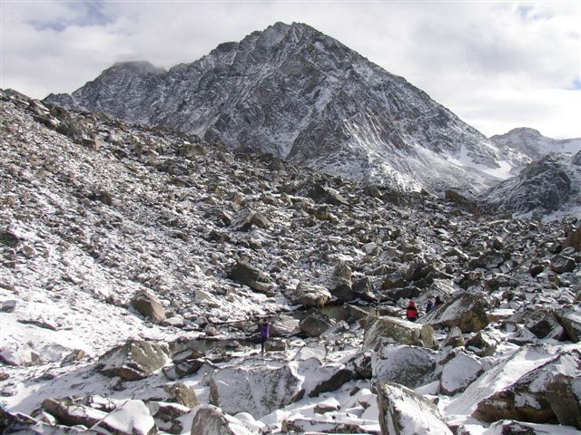 Advanced base camp below Granite Peak