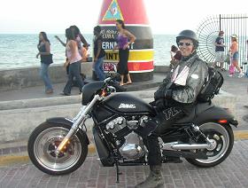 Arriving on the Harley at the Southernmost Point in the Continental U.S.