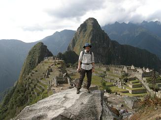 Arriving at Machu Picchu after 4 day Inca Trail