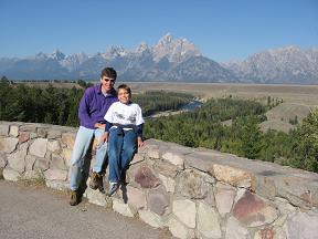 At the Snake River Overlook in the Grand Teton Range
