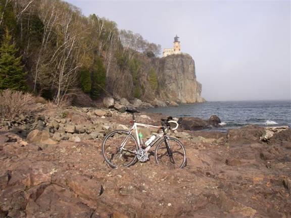 Bike-Stop at Split Rock Light House State Park