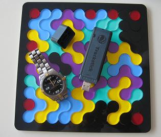 High tech GPS device to track rides. (Roundominoes Puzzle by www.gamepuzzles.com)