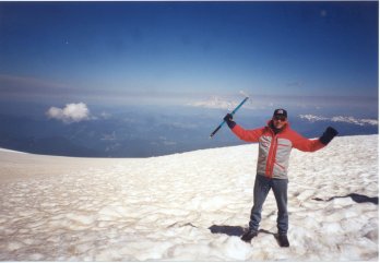 Am Gipfel des Mt. Adams, 3800m