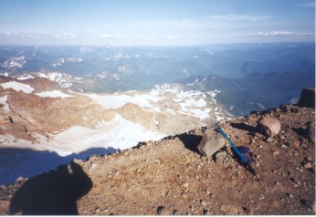 Abendstimmung auf 3200m oberhalb Camp Muir